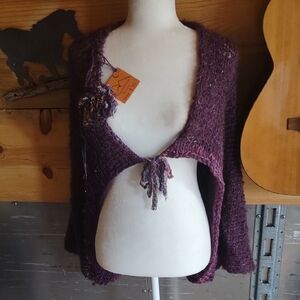 Artful Open Knit Shrug/Shawl
